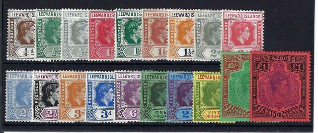 Image of Leeward Islands SG 95/114c UMM British Commonwealth Stamp